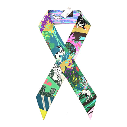 Hermes Silk En Liberte Twilly Vert Cyclamen Multicolor 1 of 4