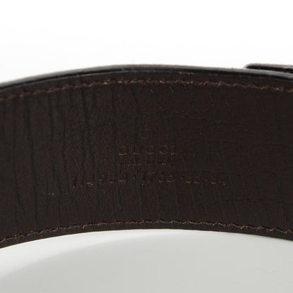 Gucci GG Plus Monogram Interlocking G Belt 85 34 Dark Brown 4 of 6