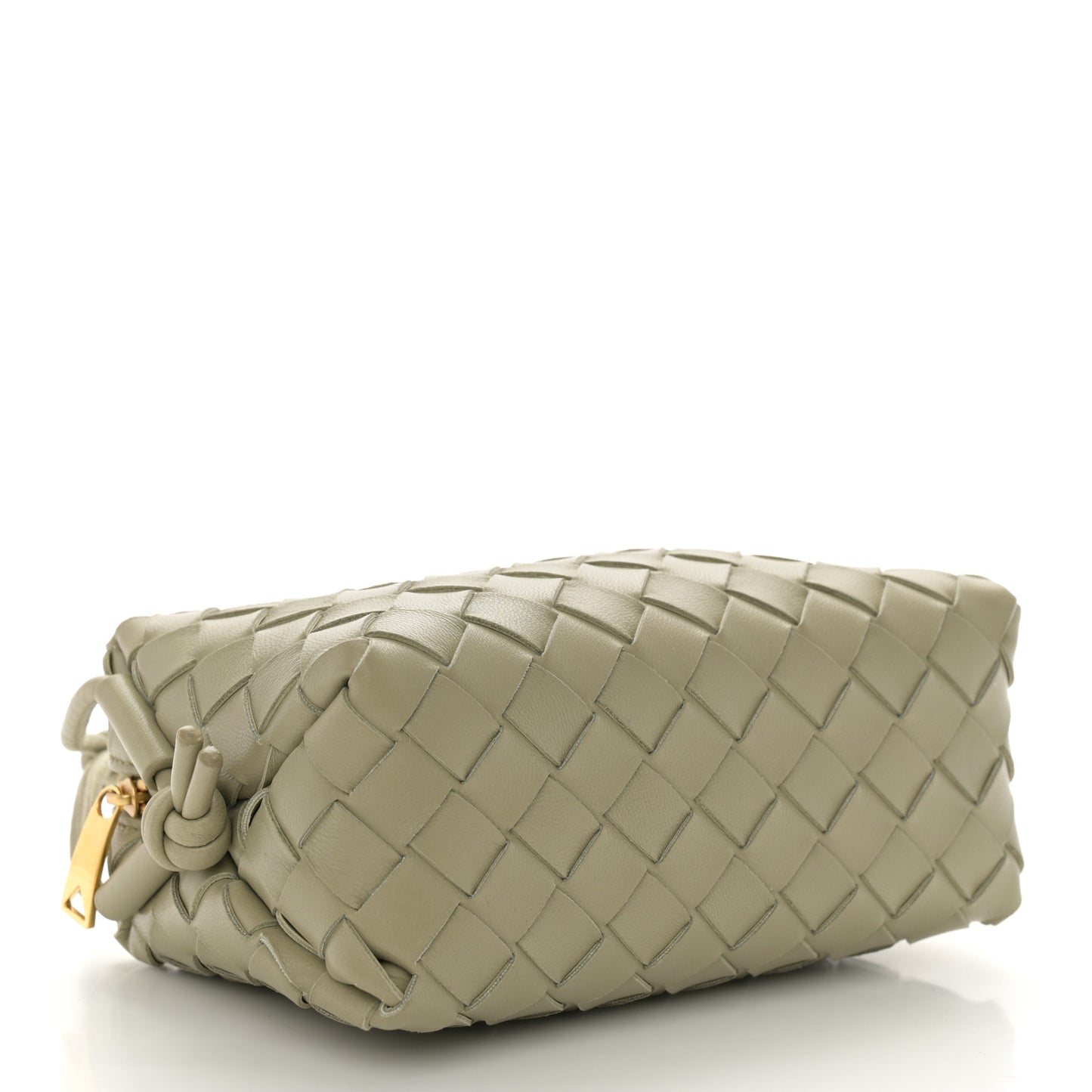 Nappa Intrecciato Mini Loop Camera Bag Travertine