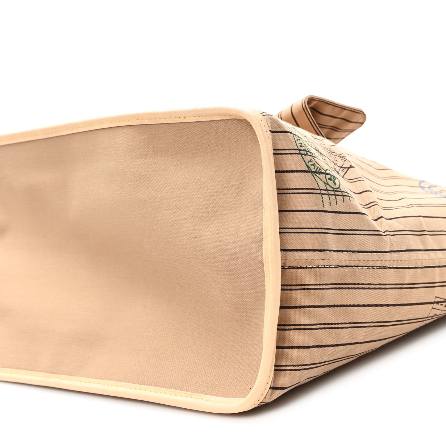 Monogram Stamped Inside Out Neverfull Bandouliere GM Beige