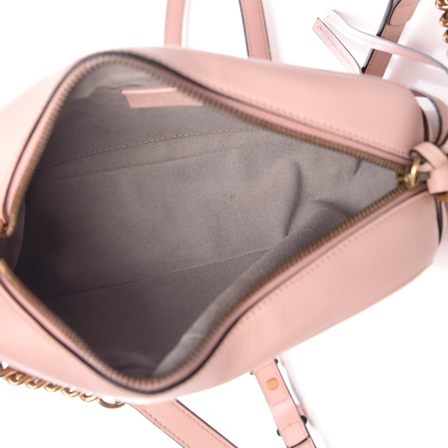 Calfskin Matelasse Small GG Marmont Chain Shoulder Bag Perfect Pink
