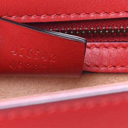 Gucci Calfskin Sylvie Web Queen Margaret Shoulder Bag Blue Agata Hibiscus Red Mystic White 7 of 11