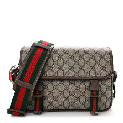 Gucci GG Supreme Small Messenger Bag Beige Ebony 1 of 9