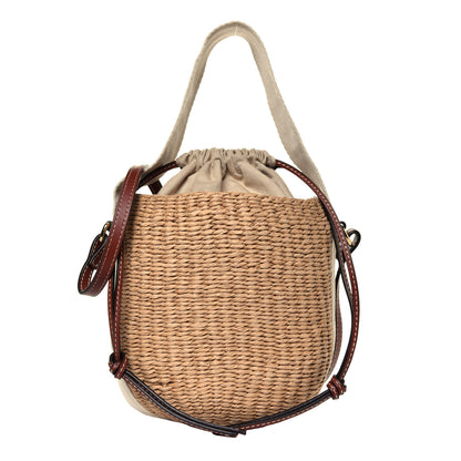 Chloe Natural Woven Fiber Small Woody Basket 1 of 5