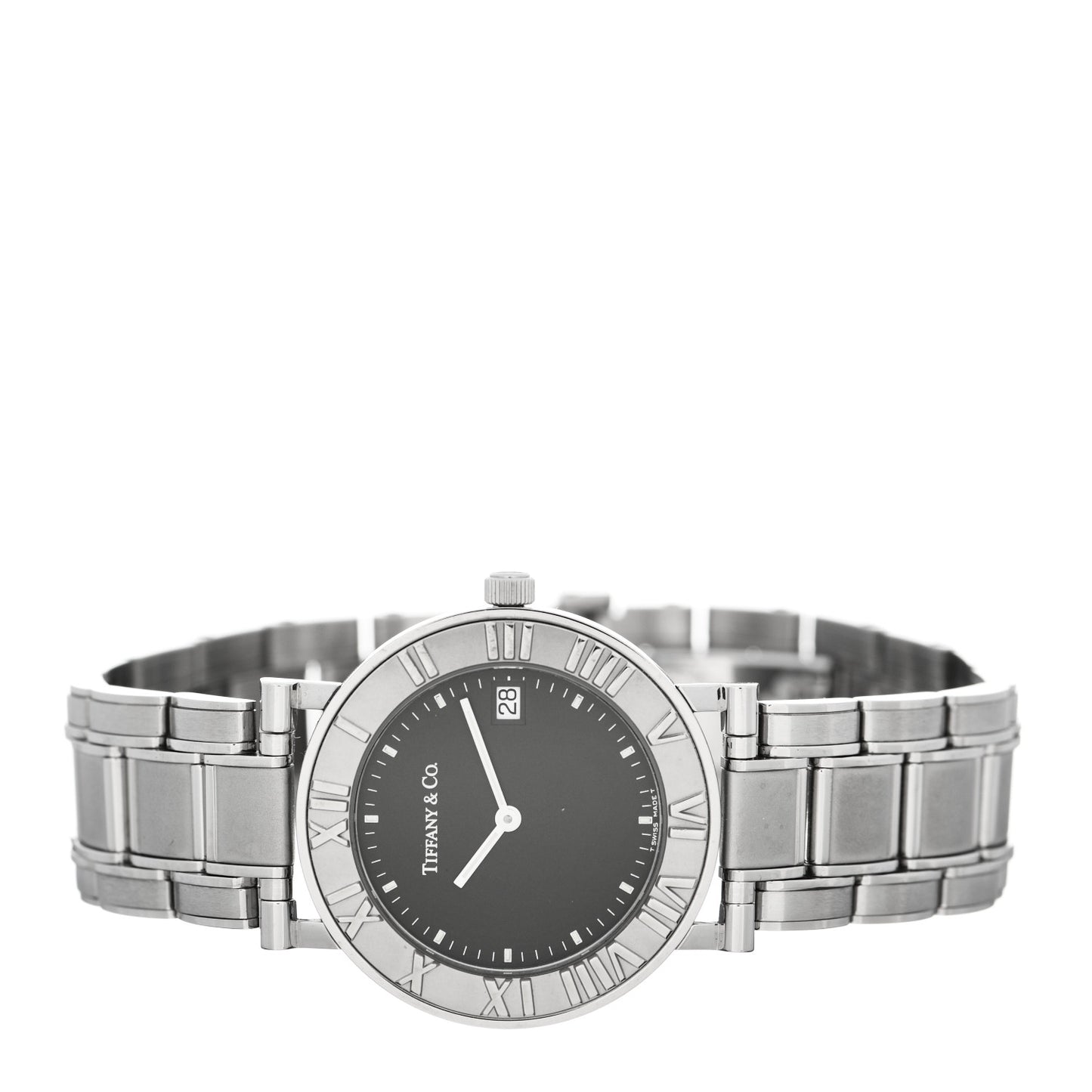 Stainless Steel 33mm Atlas Quartz Watch Black