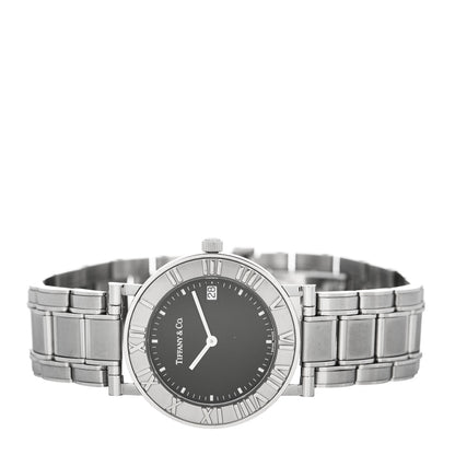 Tiffany Stainless Steel 33mm Atlas Quartz Watch Black 2 of 4