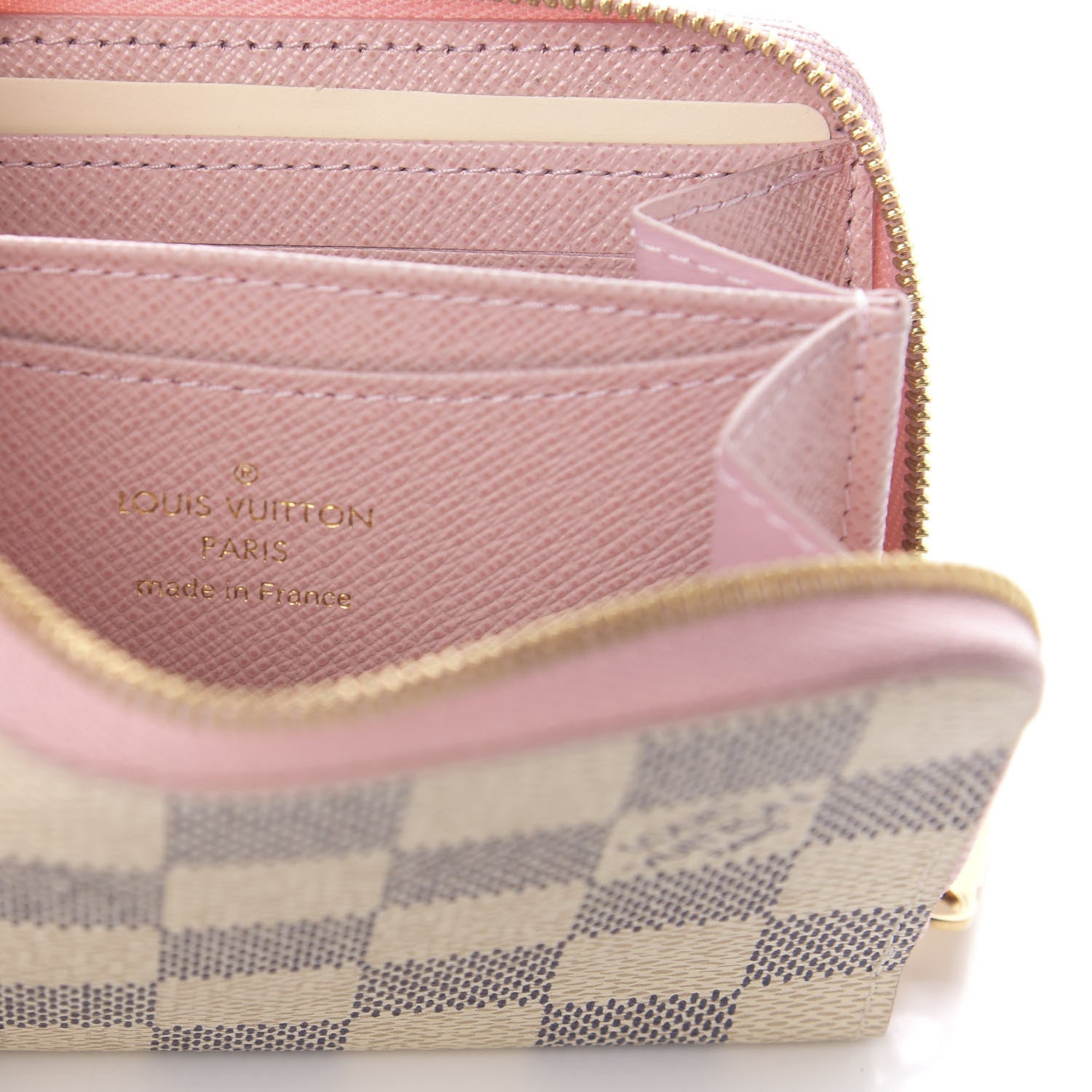 Louis Vuitton Damier Azur Zippy Coin Purse Rose Ballerine 6 of 7