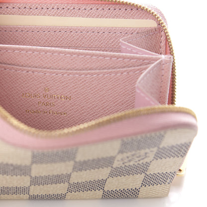 Louis Vuitton Damier Azur Zippy Coin Purse Rose Ballerine 6 of 7