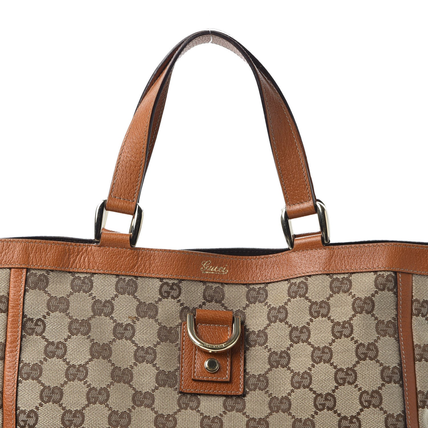 Gucci Monogram Abbey Small Tote Brown 10 of 10