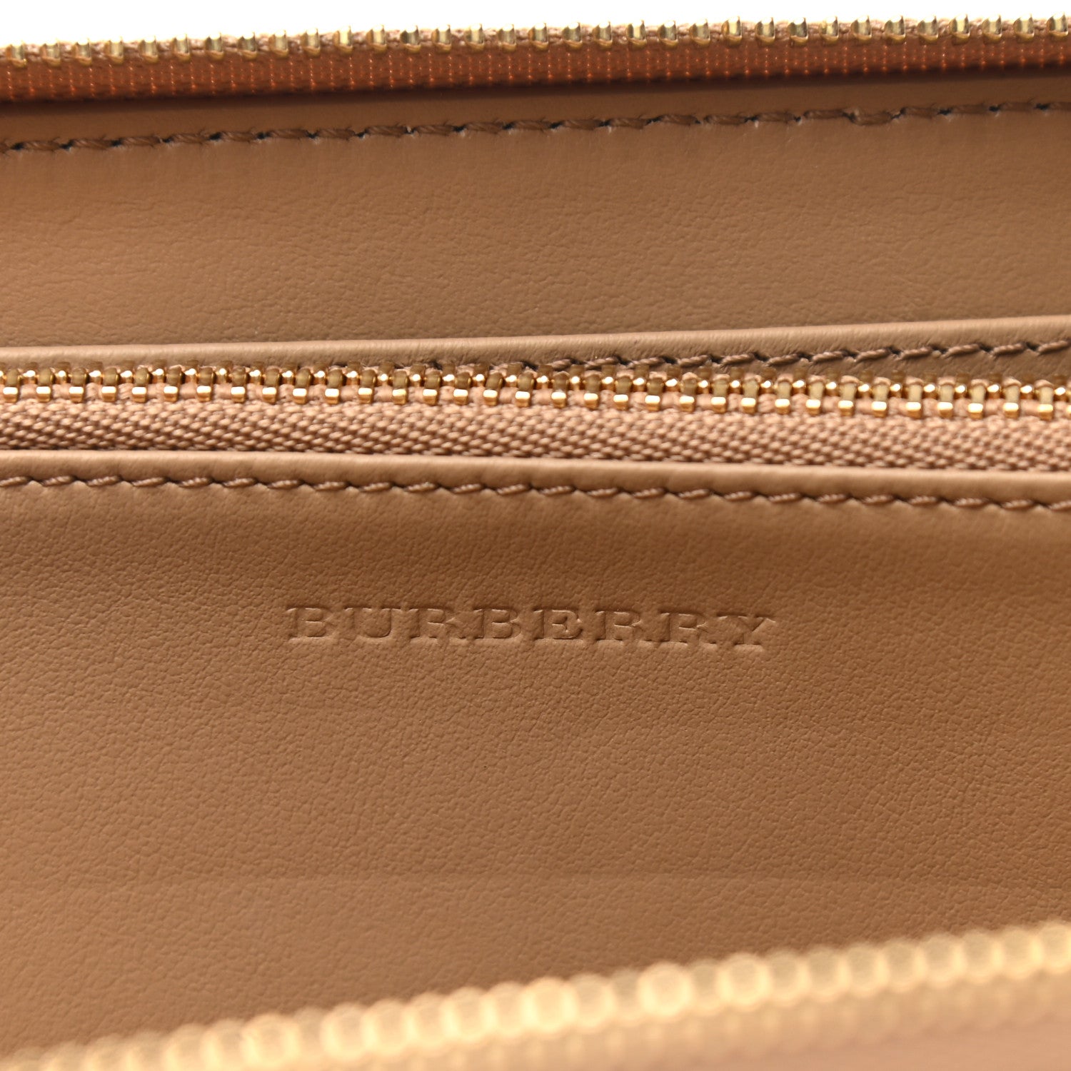 Burberry Haymarket Check Large Ziggy Zip Around Wallet Dusty Pink 6 of 6