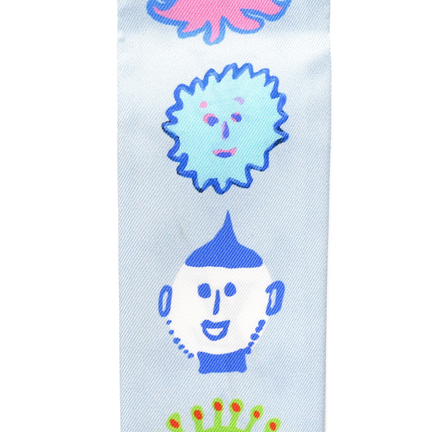 Louis Vuitton LV X YK Silk Monogram BB Bandeau Light Blue 4 of 4