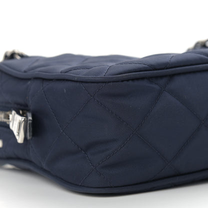 Prada Nylon Tessuto Impuntu Quilted Crossbody Bag Baltico 8 of 16