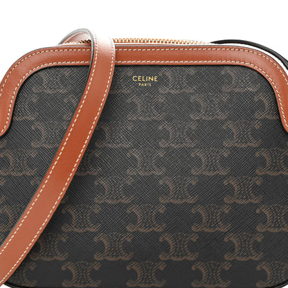 Celine Triomphe Canvas Small Camera Bag Tan 6 of 8