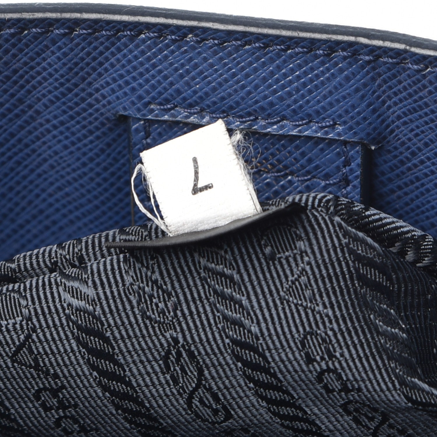 Prada Saffiano Lux Large Tote Bluette 8 of 10