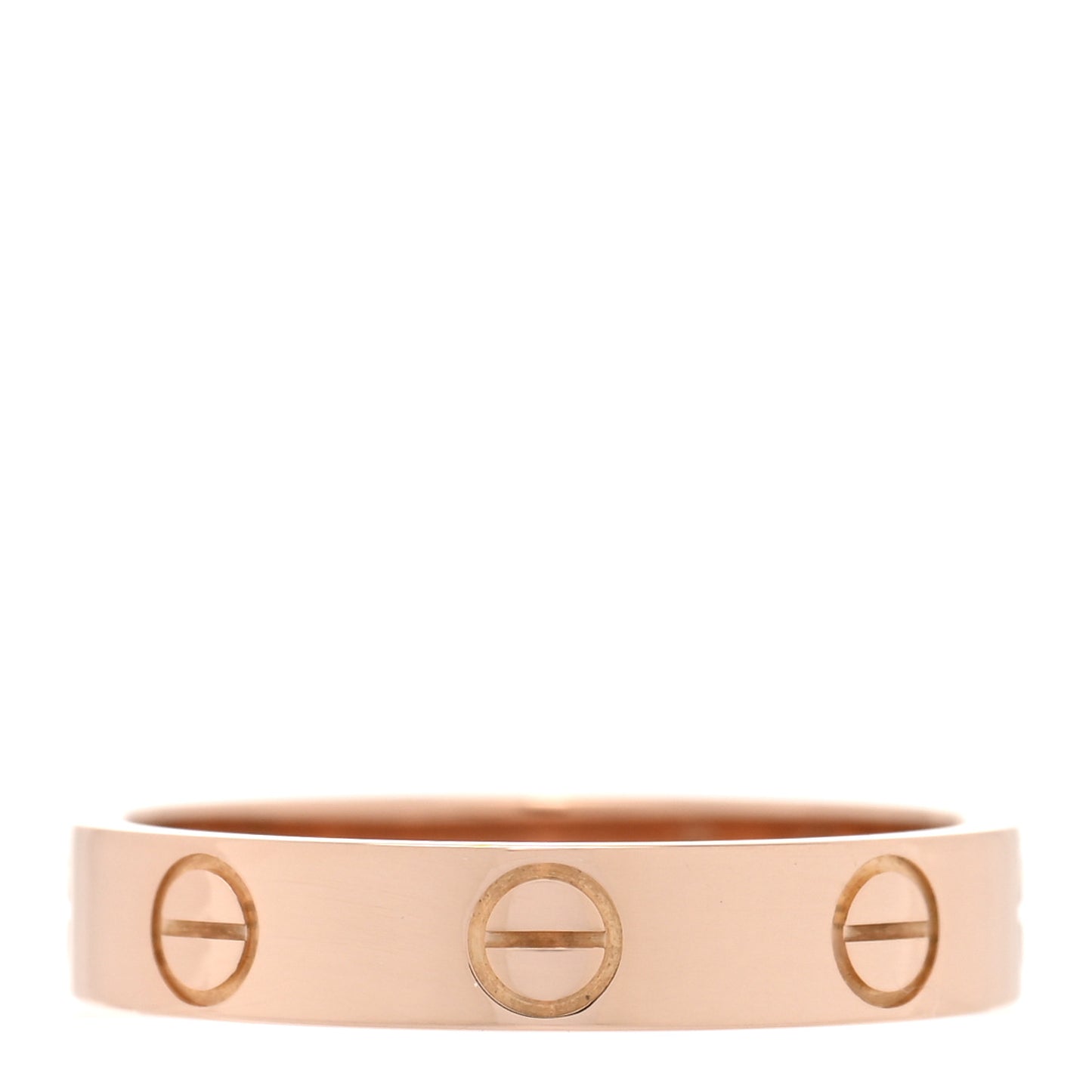 18K Pink Gold 3.5mm LOVE Wedding Band Ring 51 5.75