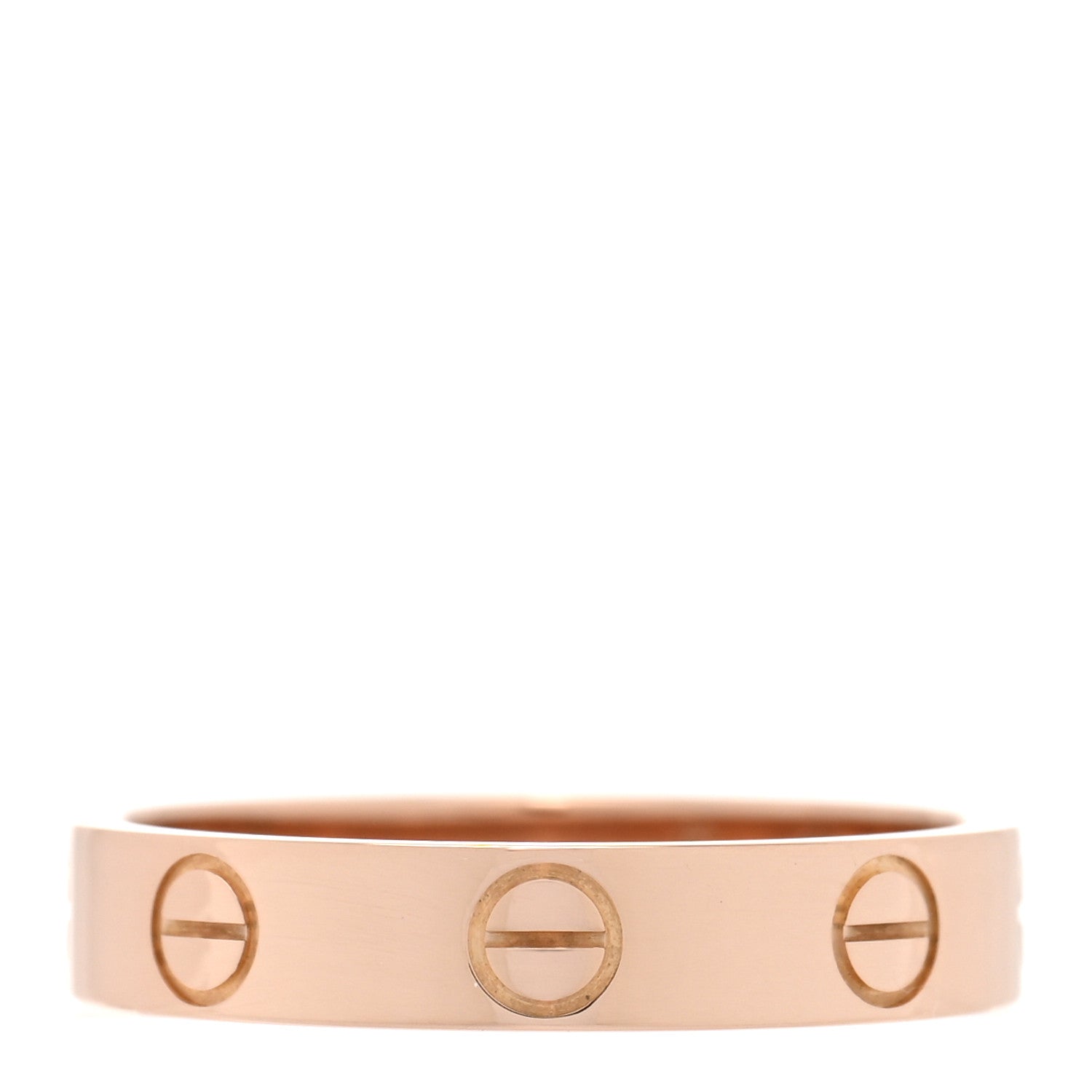 Cartier 18K Pink Gold 3.5mm LOVE Wedding Band Ring 51 5.75 3 of 4