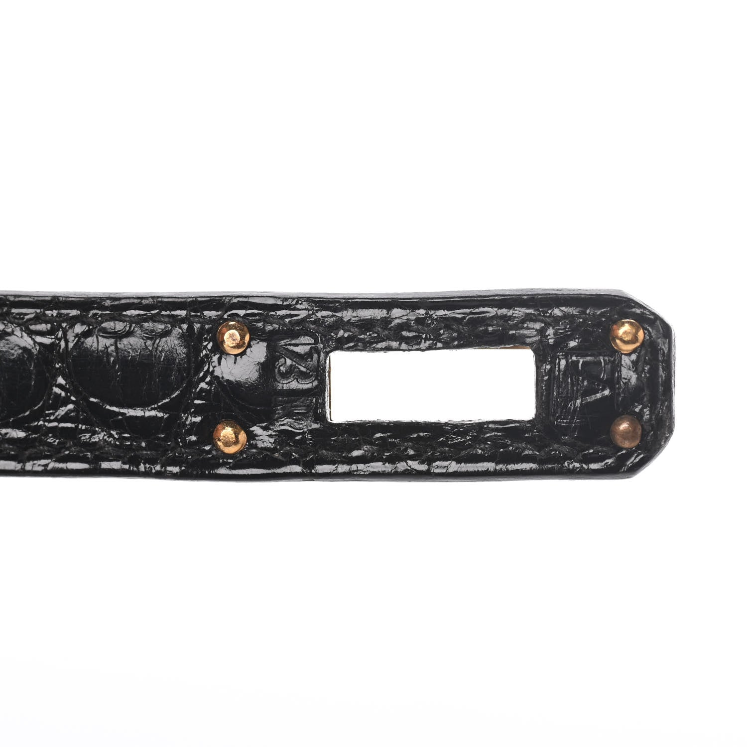 Hermes Shiny Alligator Kelly Sellier 25 Black 7 of 15