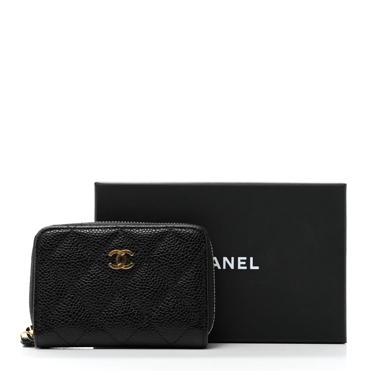 Chanel Caviar Quilted Classic Zipped Coin Purse Black 8 of 8