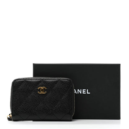 Chanel Caviar Quilted Classic Zipped Coin Purse Black 8 of 8