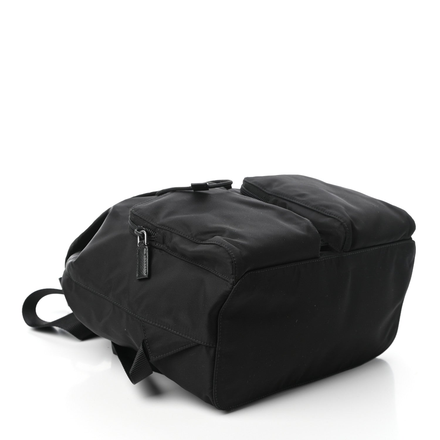 Prada Tessuto Nylon Saffiano Vela Backpack Black 4 of 9