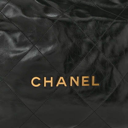 Chanel Glazed Calfskin Quilted Chanel 22 Black 9 of 11