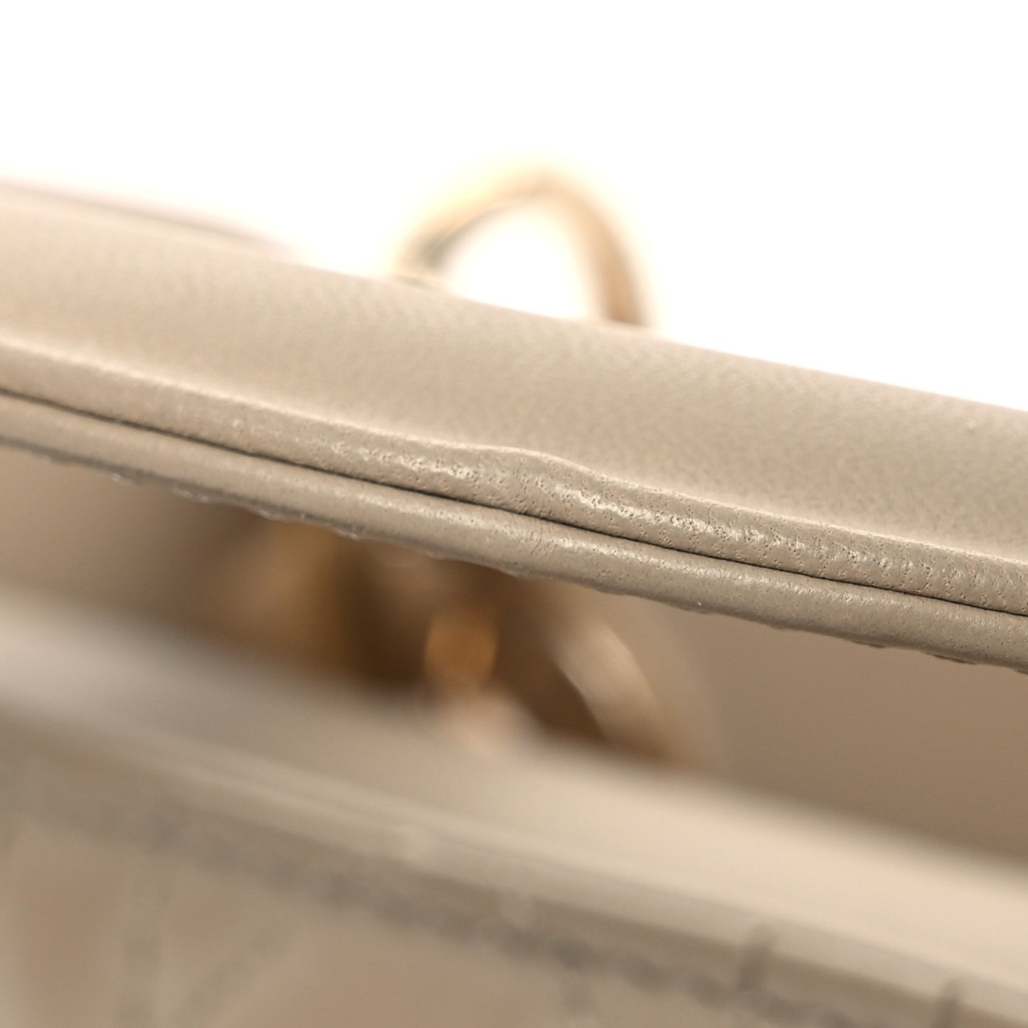 Lambskin Cannage Small Lucky Badges My Lady Dior Beige