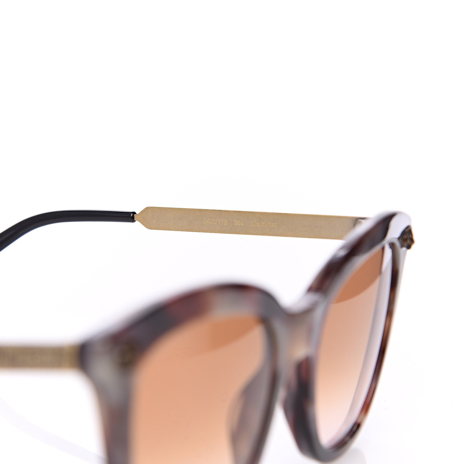 Gucci Cat Eye Sunglasses GG0217S Brown 5 of 8