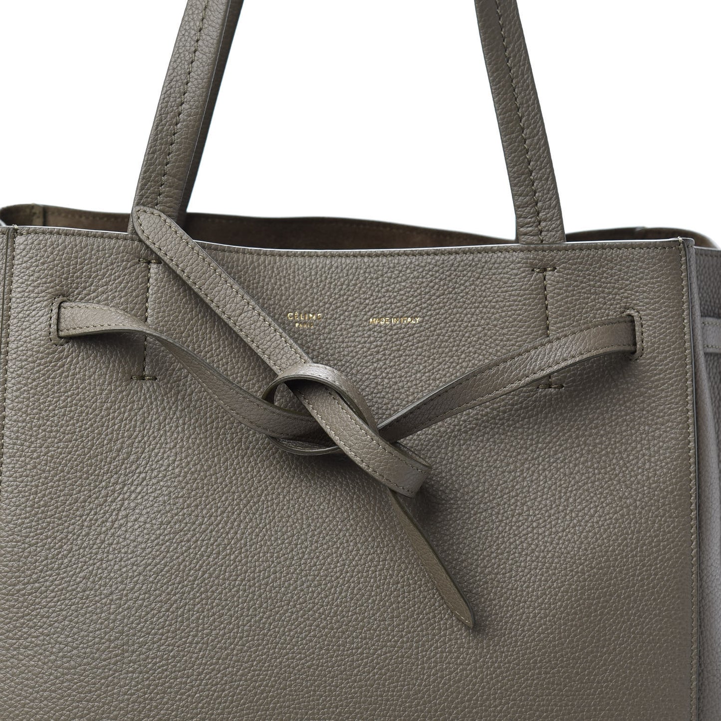 Soft Grained Calfskin Small Belt Cabas Phantom Taupe
