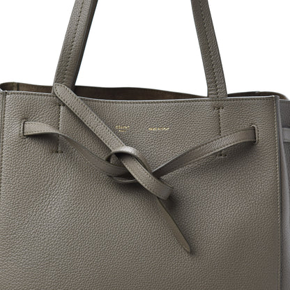 Celine Soft Grained Calfskin Small Belt Cabas Phantom Taupe 7 of 9