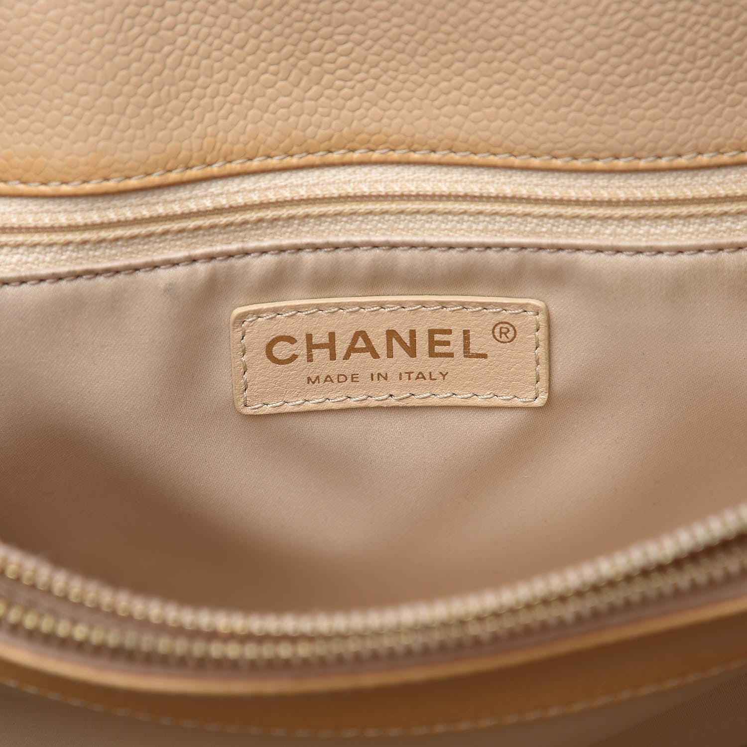 Chanel Caviar Quilted Grand Shopping Tote GST Beige Clair 6 of 15