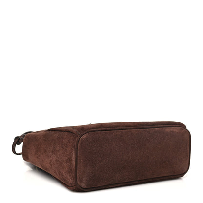 Prada Scamosciato Mini Carry Shoulder Bag Moro 3 of 9