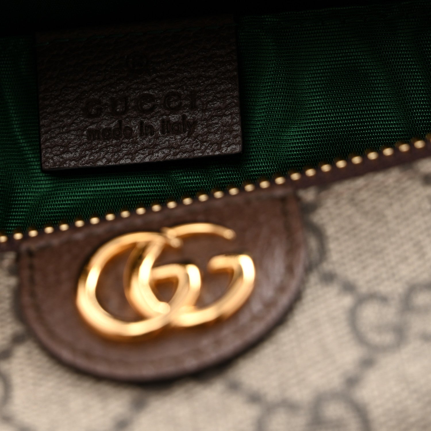 Gucci Soft GG Supreme Monogram Calfskin Medium Ophidia Cosmetic Case Beige Ebony New Acero 6 of 10