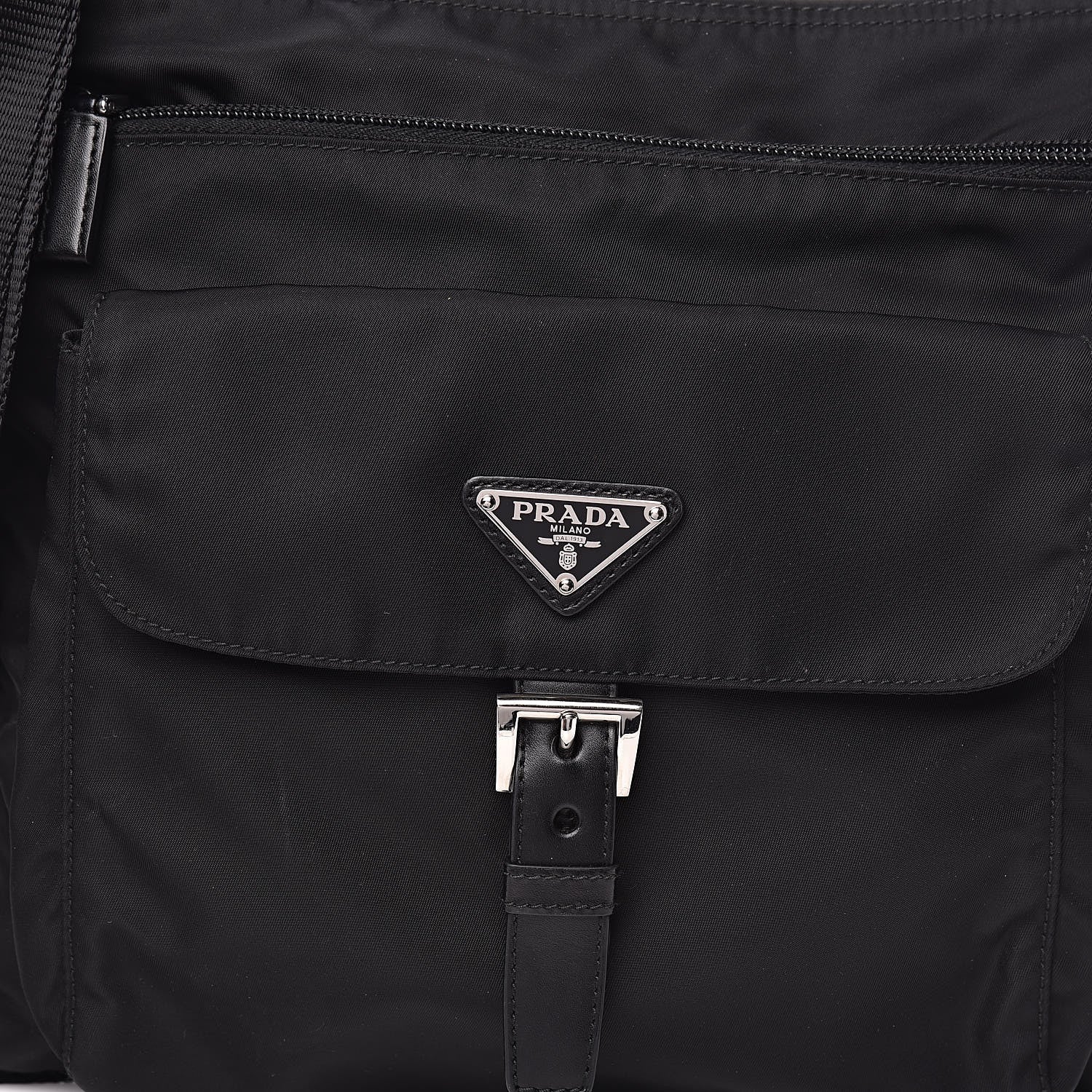 Prada Nylon Vela Messenger Black 11 of 11