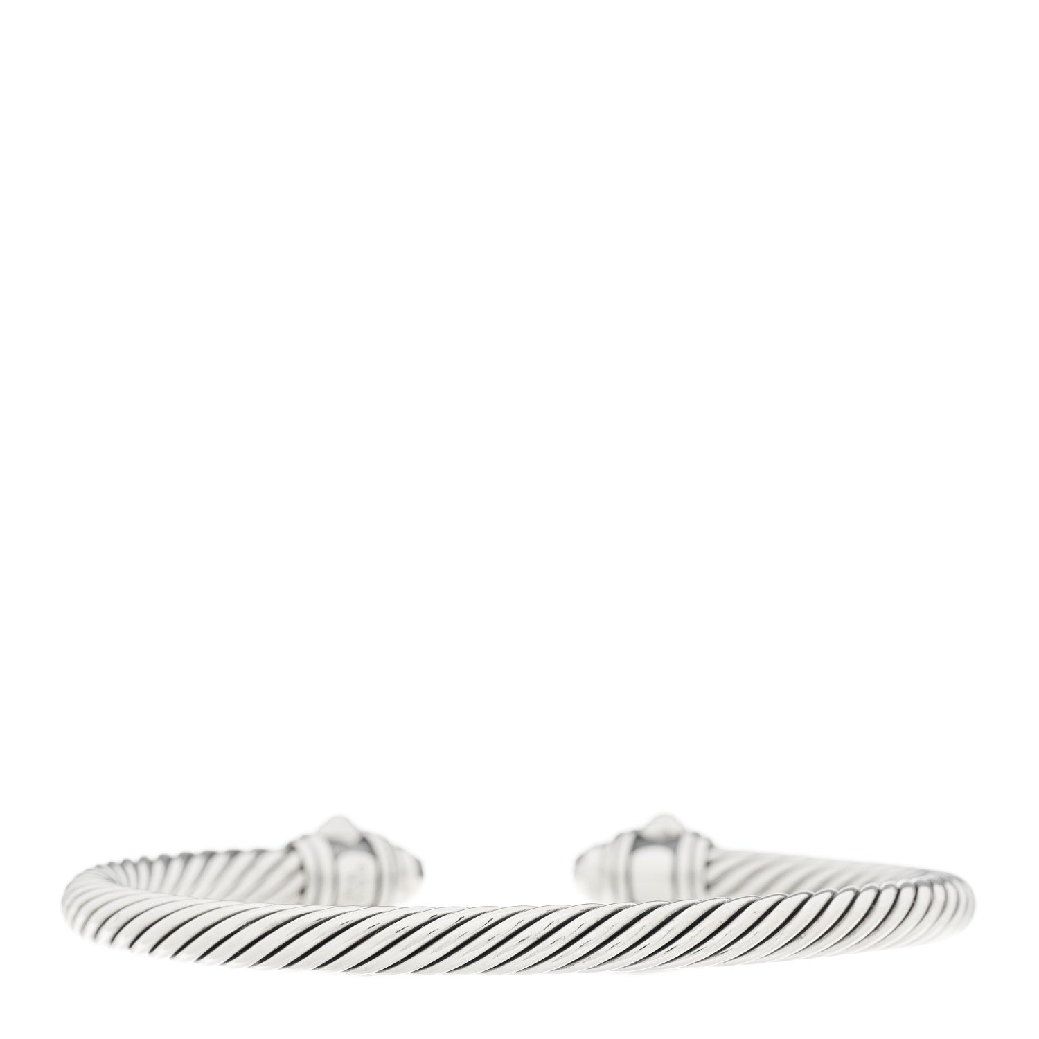 David Yurman Sterling Silver 5mm Cable Renaissance Bracelet 2 of 3