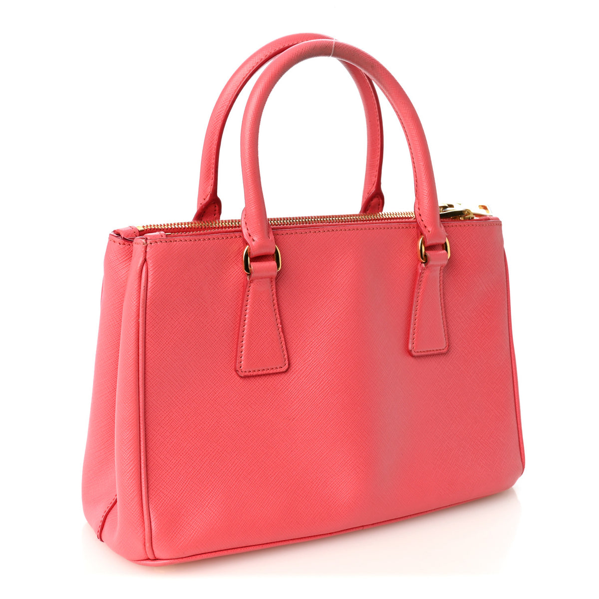 Prada Saffiano Mini Galleria Double Zip Tote Peonia 3 of 10