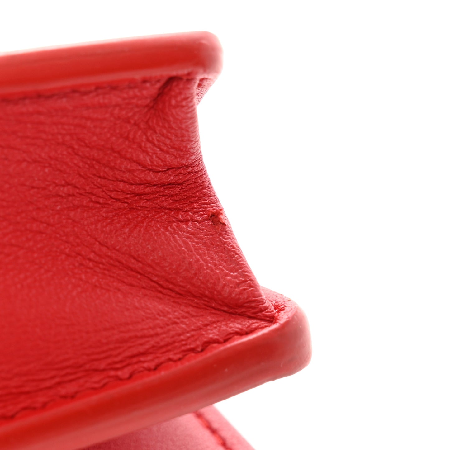 Nappa Intrecciato Continental Wallet on Chain Red
