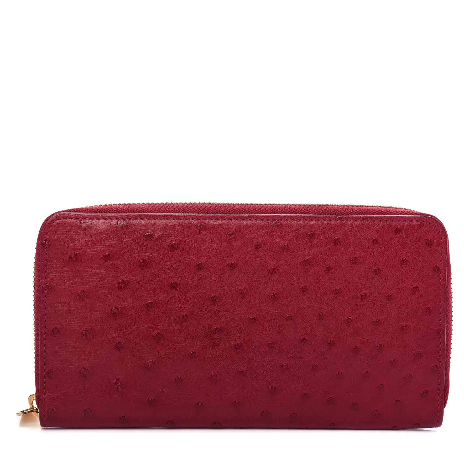 Louis Vuitton Ostrich Zippy Wallet Magenta 1 of 8