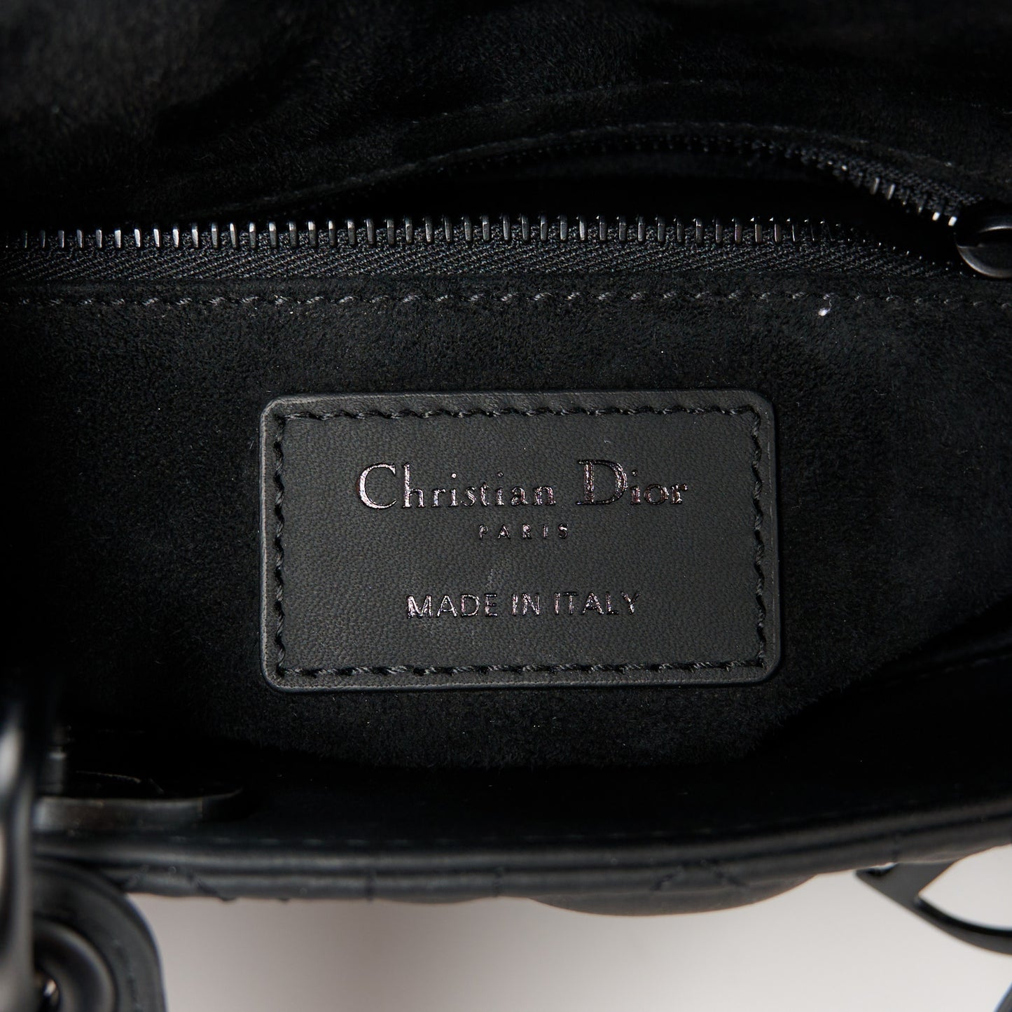Ultra Matte Calfskin Cannage Small My ABCDior Lady Dior Black