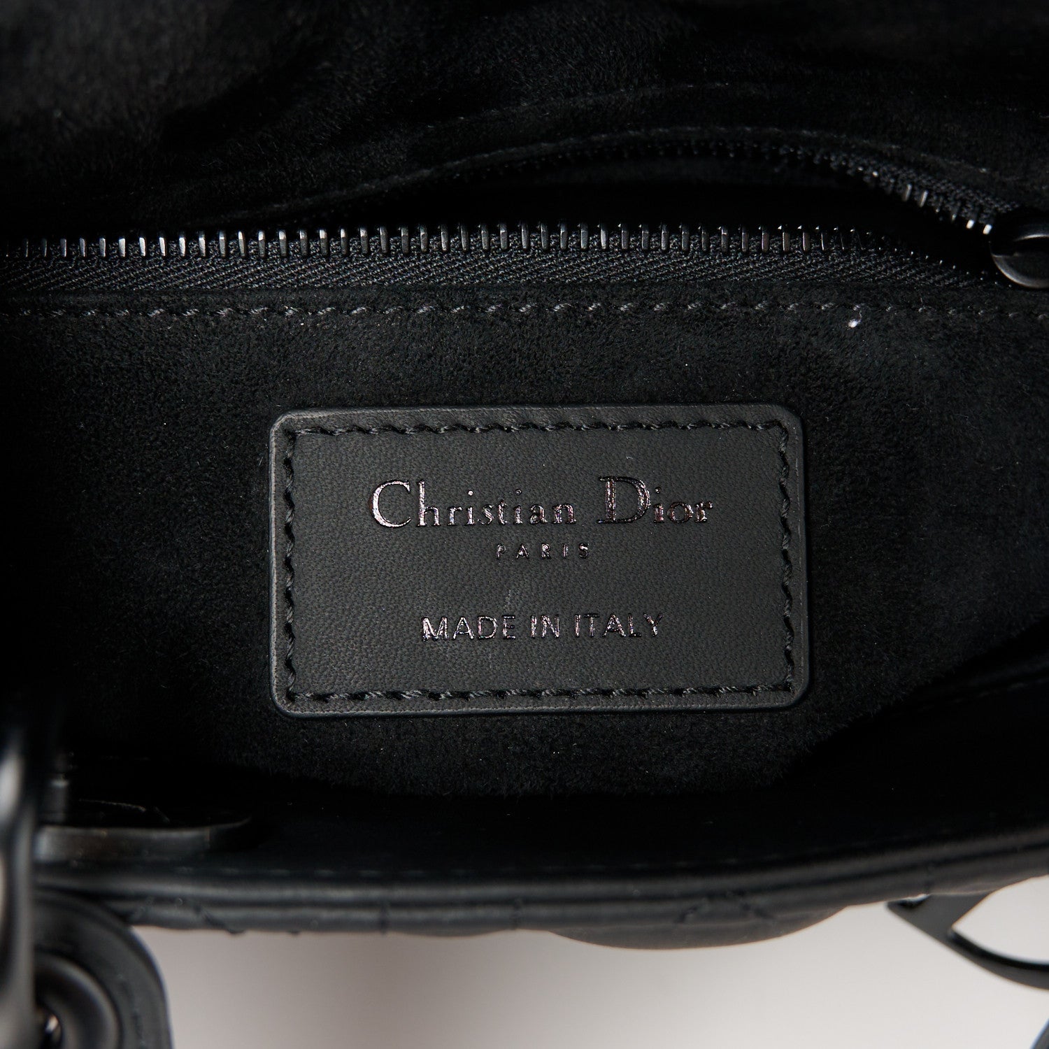 Christian Dior Ultra Matte Calfskin Cannage Small My ABCDior Lady Dior Black 6 of 11
