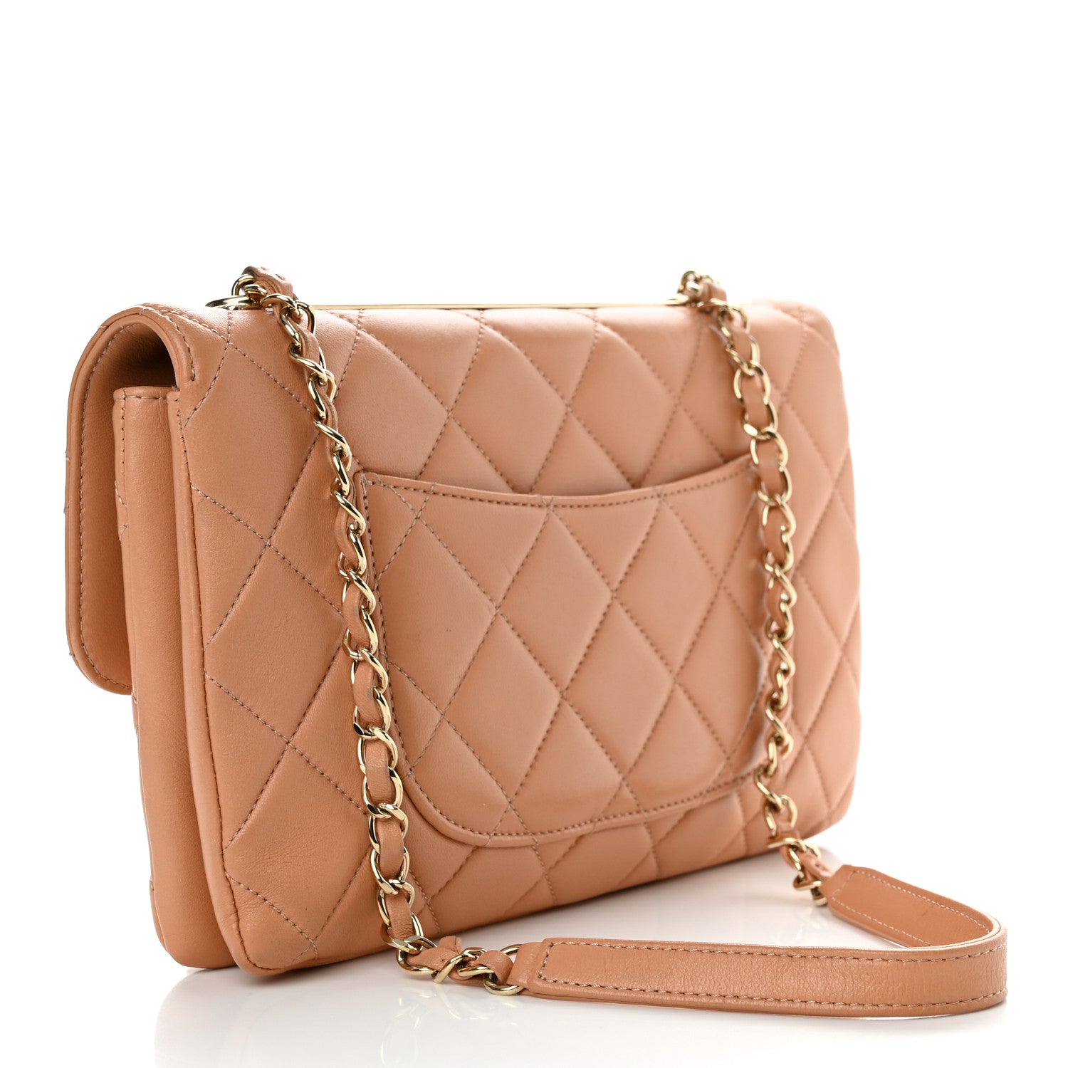 Chanel Lambskin Quilted Medium Trendy CC Flap Beige 3 of 17
