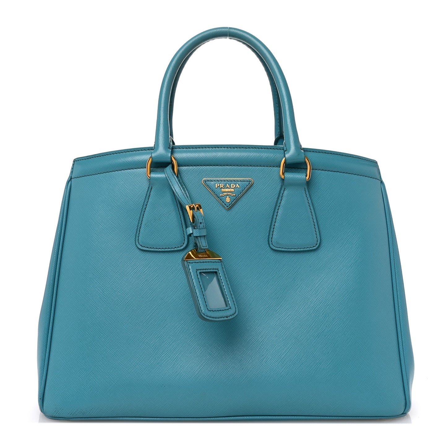 Saffiano Lux Parabole Tote Turchese