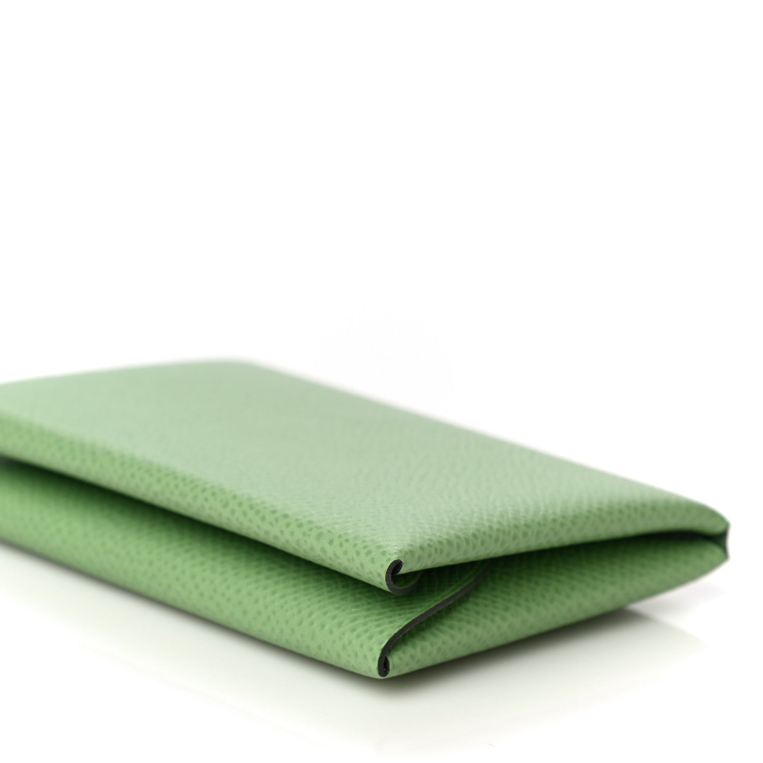 Hermes Epsom Calvi Duo Card Case Vert Criquet 9 of 10