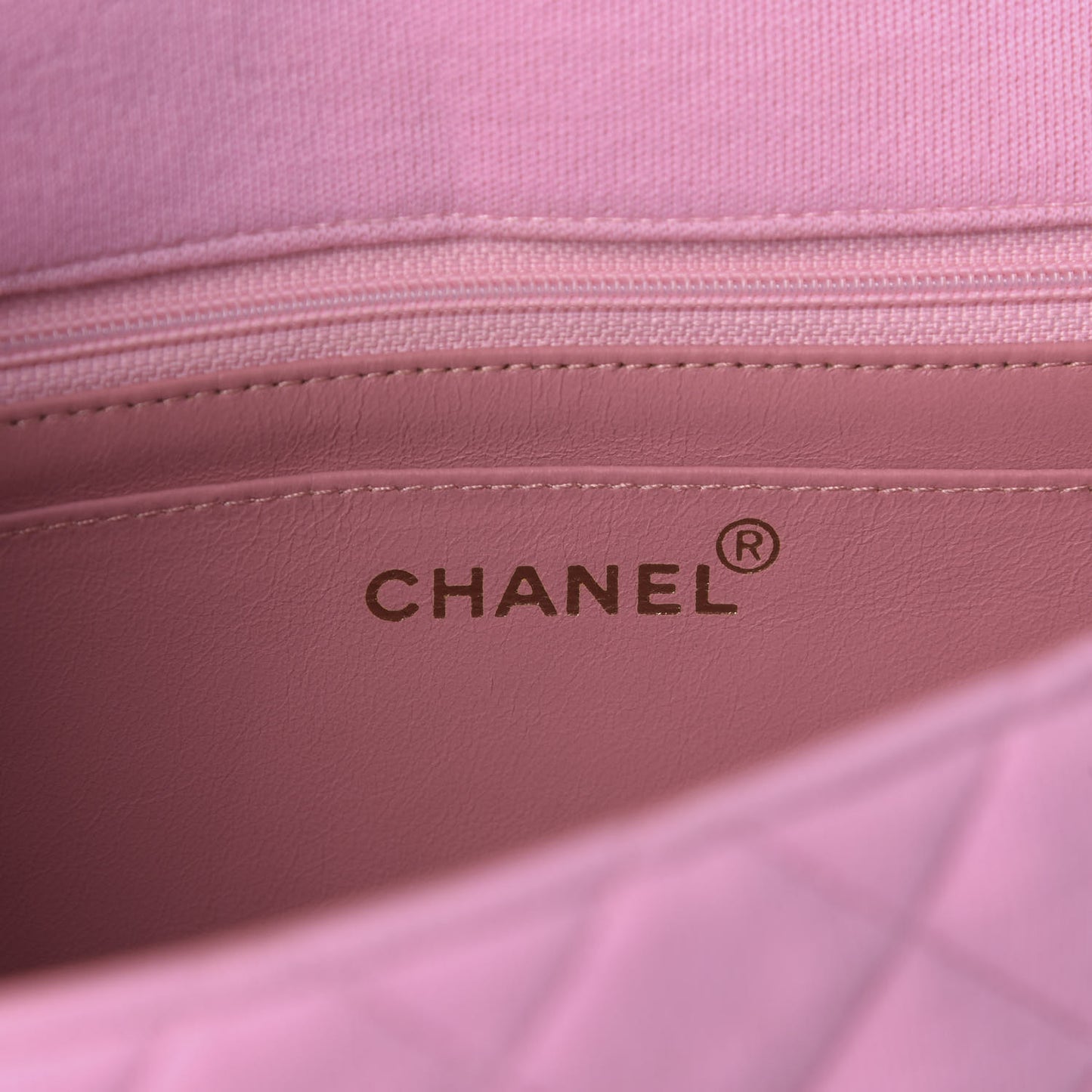 Jersey Quilted Medium Single Flap Pink