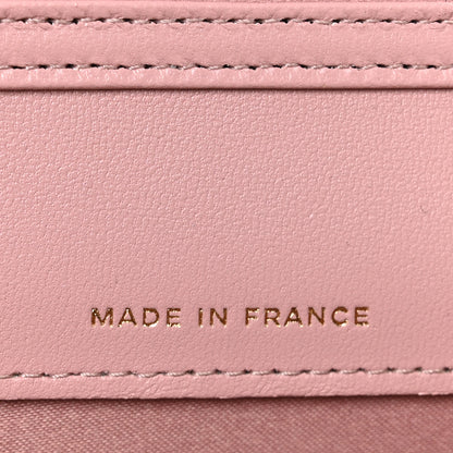 Chanel Lambskin Crystal Diamante Clutch With Chain Light Pink 6 of 11