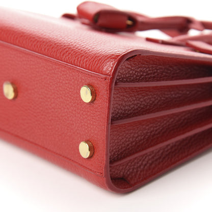 Saint Laurent Grained Calfskin Nano Sac De Jour Lipstick Red 7 of 11