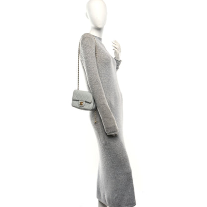 Chanel Lambskin Quilted Mini Pearl Crush Flap Light Grey 2 of 11