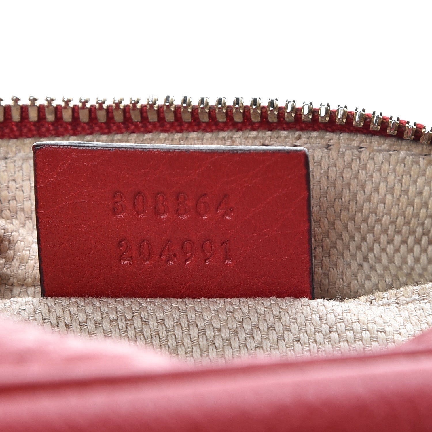 Gucci Pebbled Calfskin Small Soho Disco Bag Tabasco Red 13 of 17