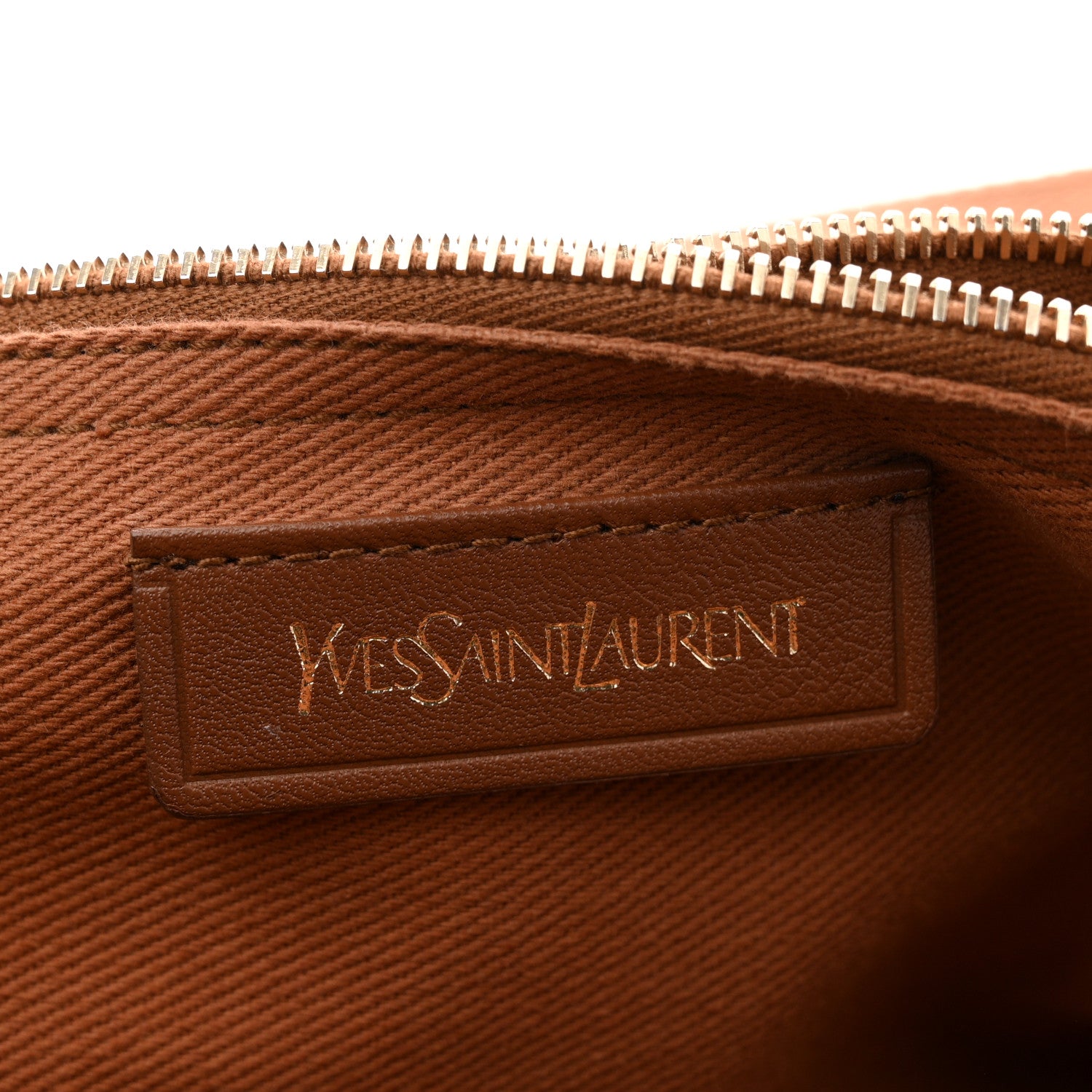 Saint Laurent Calfskin Canvas Medium Muse Two Brown 5 of 13
