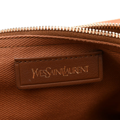 Saint Laurent Calfskin Canvas Medium Muse Two Brown 5 of 13