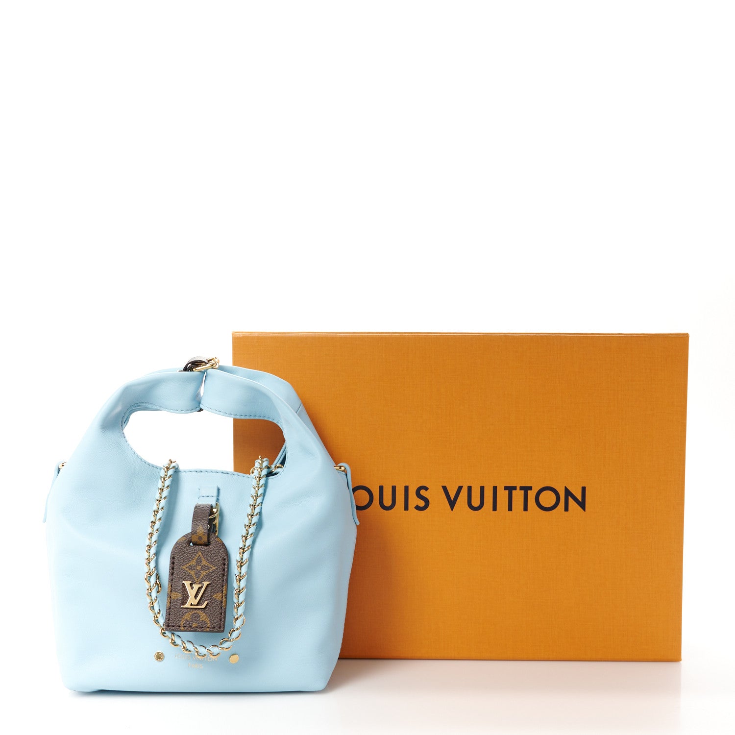 Louis Vuitton Lambskin Atlantis BB Baby Blue 10 of 10